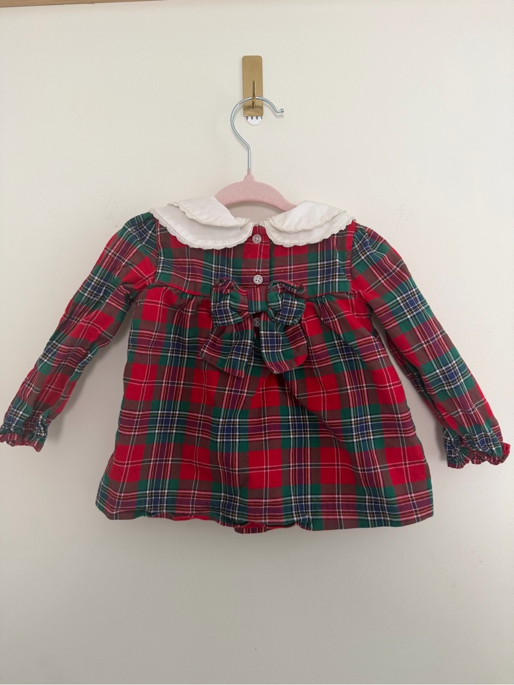 Janie and Jack The Tartan Plaid Holiday Matching Set 12-18 Months - Picture 7 of 8